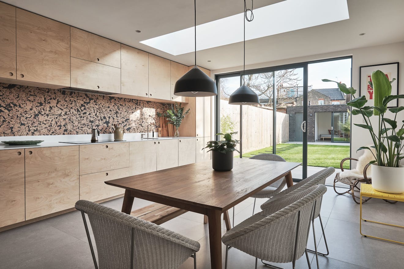 Forest-Road-Aucoot Estate Agents-Period-house-modern-refurbishment - Plywood Kitchen