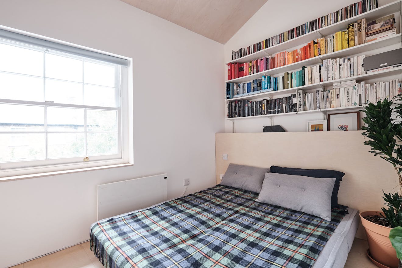 Offord Road - Aucoot - Victorian house flat refurbishment - Ply wood staircase